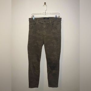 J Brand camo straight leg jeans, size 31